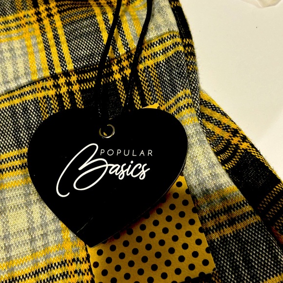 NEW with tags Clueless Vibes Yellow Plaid Mini Slip Dress punk preppy size XL - Picture 3 of 5